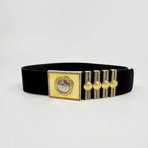 Versace Vintage Medusa Leather Belt